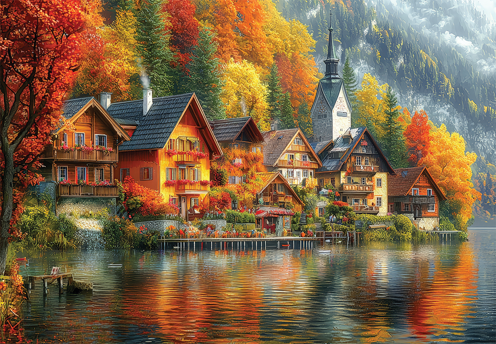 호숫가 마을의 만추(PK2000_3233)